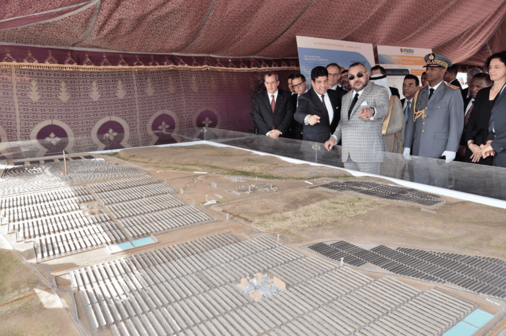 Politicians of Morocco analyzing the 550mv CSP model in Morocco